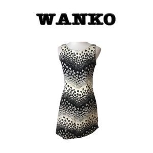 Wanko Floral Black & White Dress. Sz 36